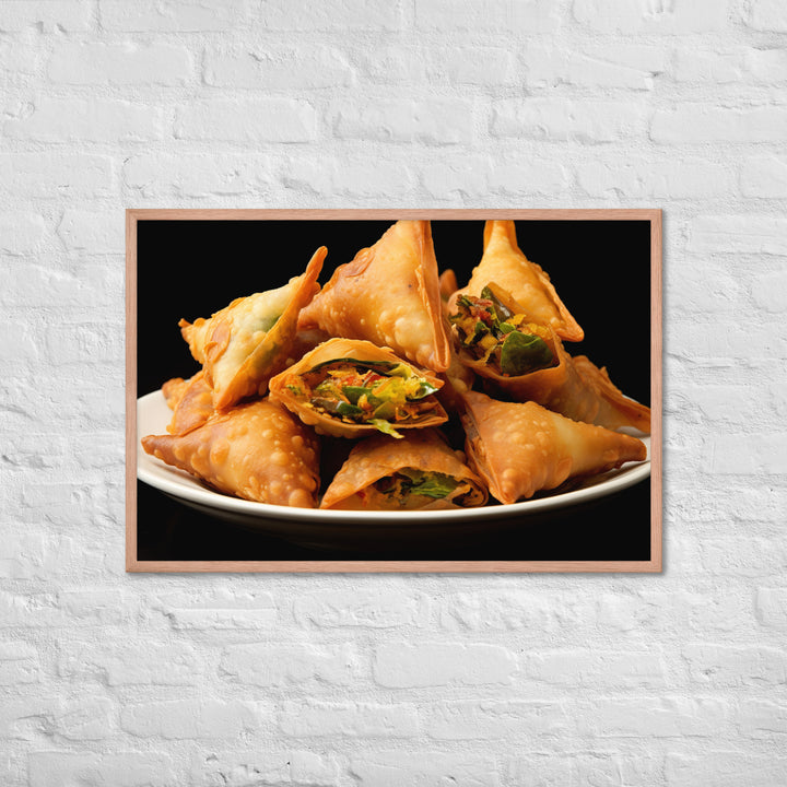 Samosas Framed poster 🤤 from Yumify.AI