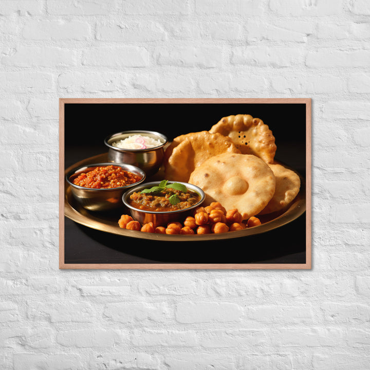 Chole Bhature Framed poster 🤤 from Yumify.AI