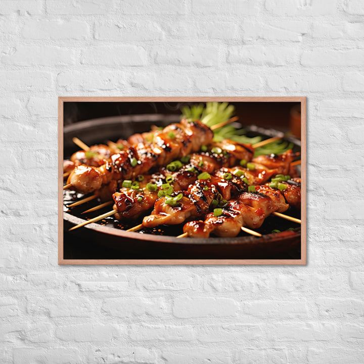 Yakitori Framed poster 🤤 from Yumify.AI