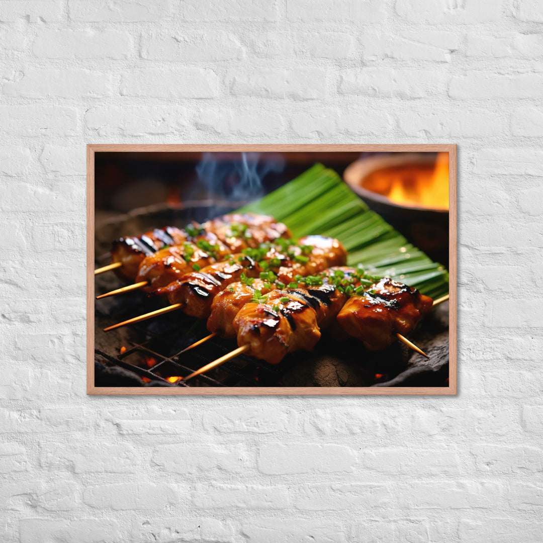 Yakitori Framed poster 🤤 from Yumify.AI