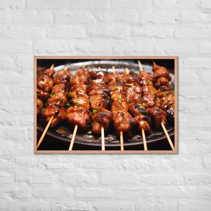 Yakitori Framed poster 🤤 from Yumify.AI