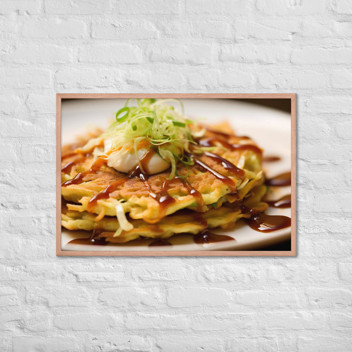 Okonomiyaki Framed poster 🤤 from Yumify.AI