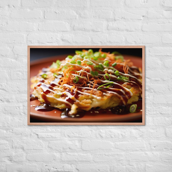 Okonomiyaki Framed poster 🤤 from Yumify.AI