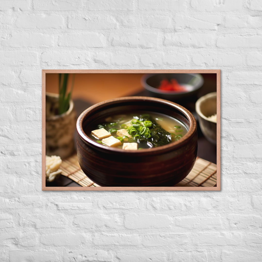 Miso Soup Framed poster 🤤 from Yumify.AI