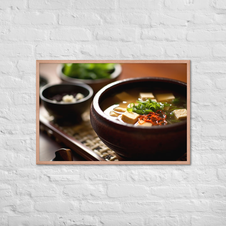 Miso Soup Framed poster 🤤 from Yumify.AI