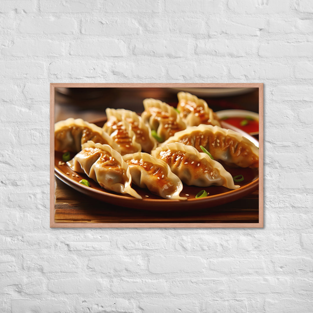 Gyoza Framed poster 🤤 from Yumify.AI