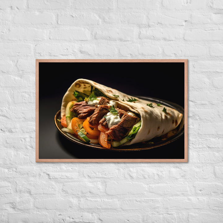 Lamb Shawarma Framed poster 🤤 from Yumify.AI