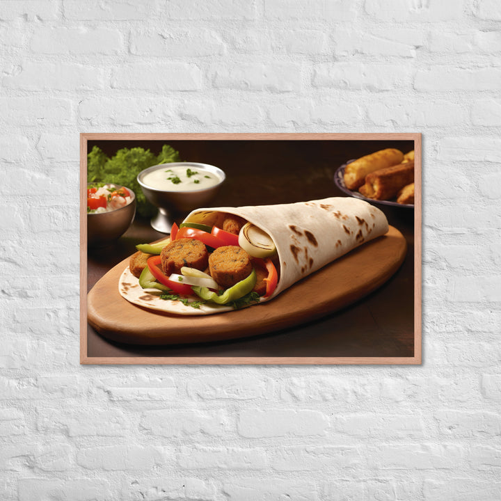 Falafel Shawarma Framed poster 🤤 from Yumify.AI