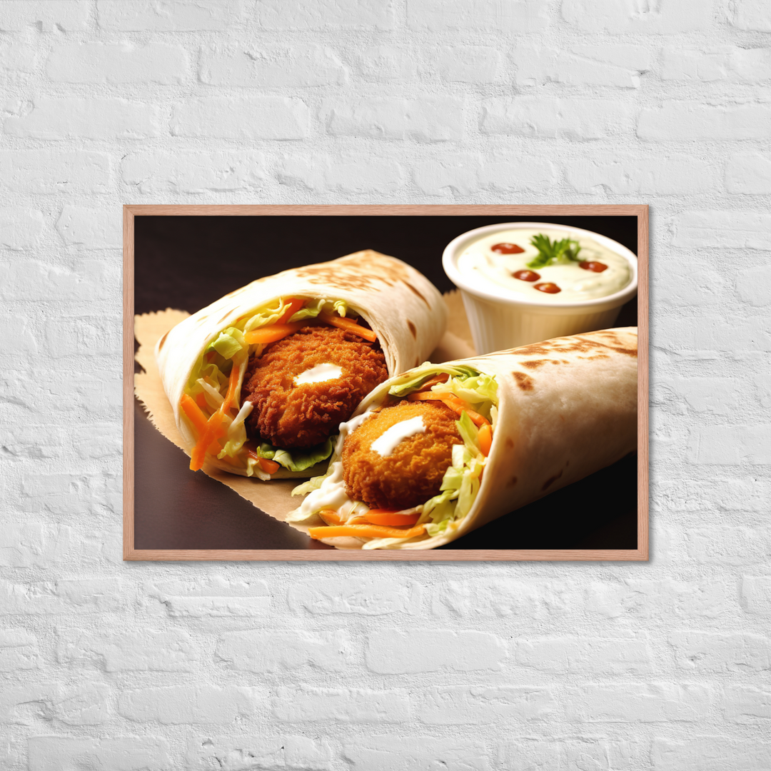 Falafel Shawarma Framed poster 🤤 from Yumify.AI