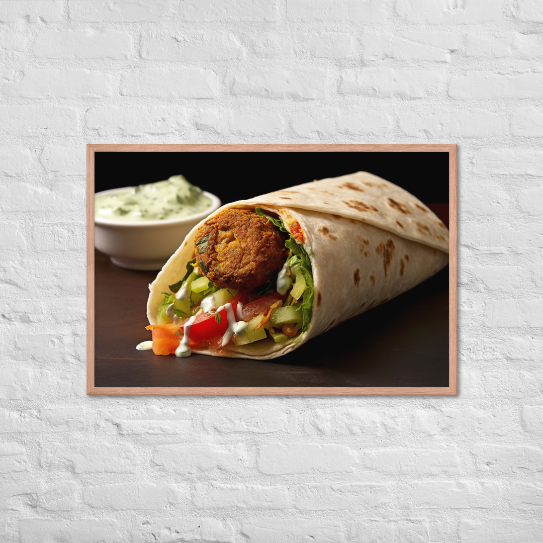 Falafel Shawarma Framed poster 🤤 from Yumify.AI