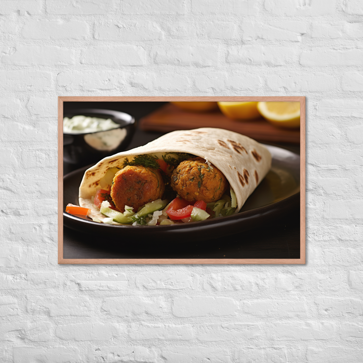 Falafel Shawarma Framed poster 🤤 from Yumify.AI