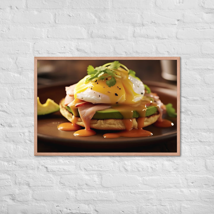 Southwest Eggs Benedict Framed poster 🤤 from Yumify.AI