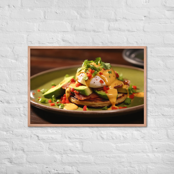 Southwest Eggs Benedict Framed poster 🤤 from Yumify.AI