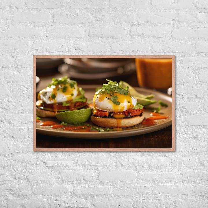 Southwest Eggs Benedict Framed poster 🤤 from Yumify.AI