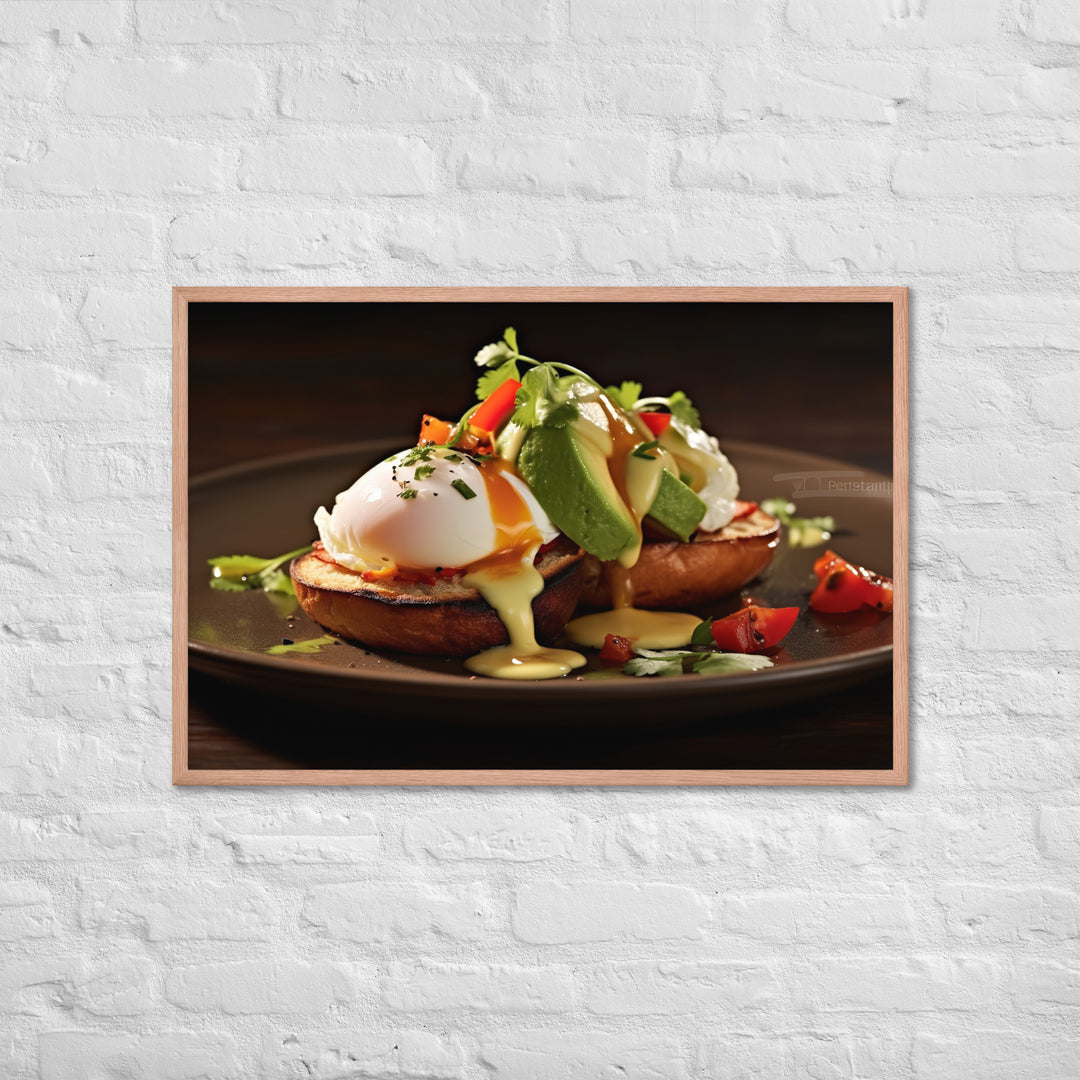 Southwest Eggs Benedict Framed poster 🤤 from Yumify.AI