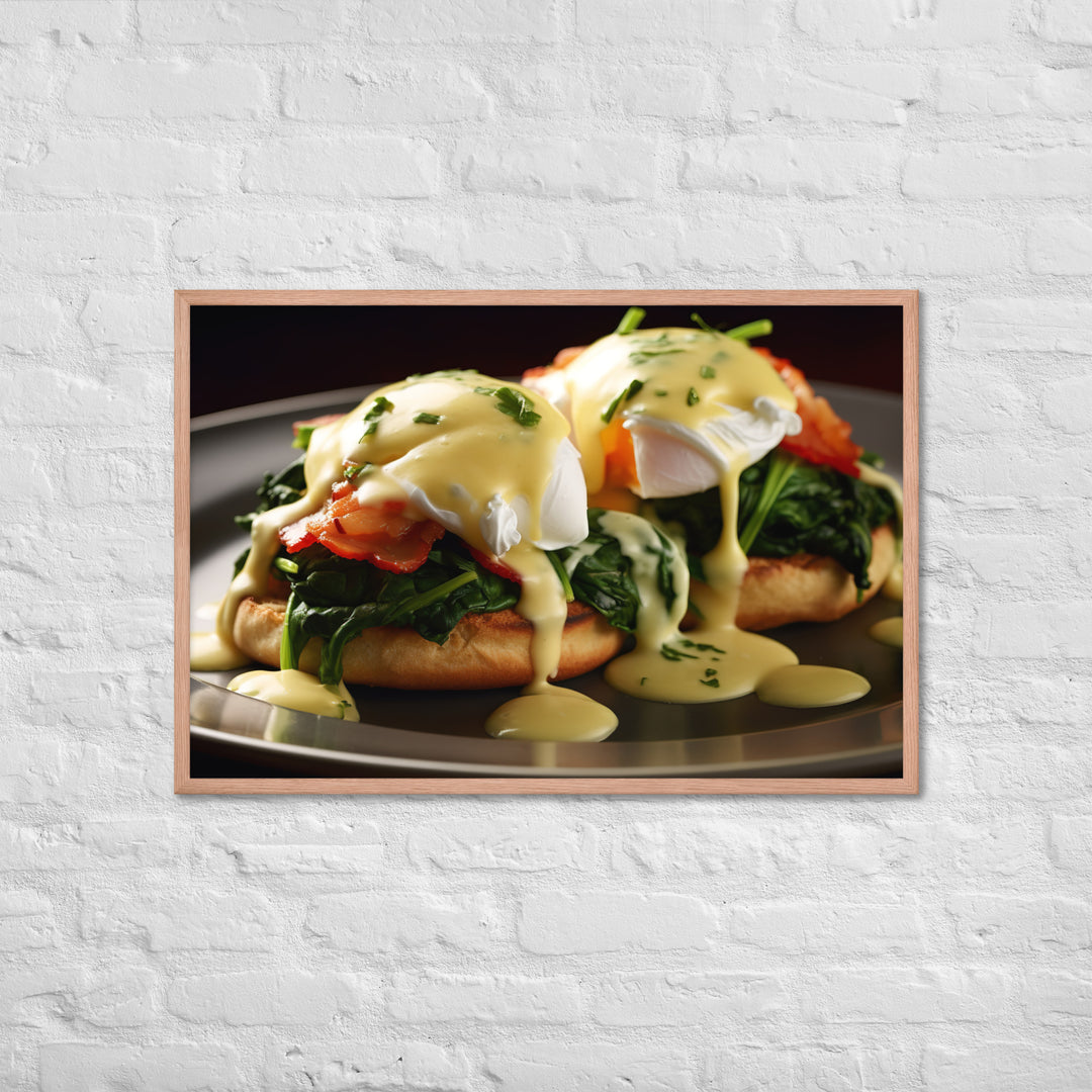 Florentine Eggs Benedict Framed poster 🤤 from Yumify.AI