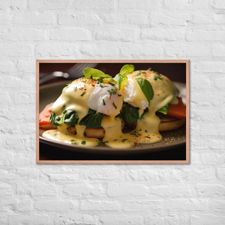 Florentine Eggs Benedict Framed poster 🤤 from Yumify.AI