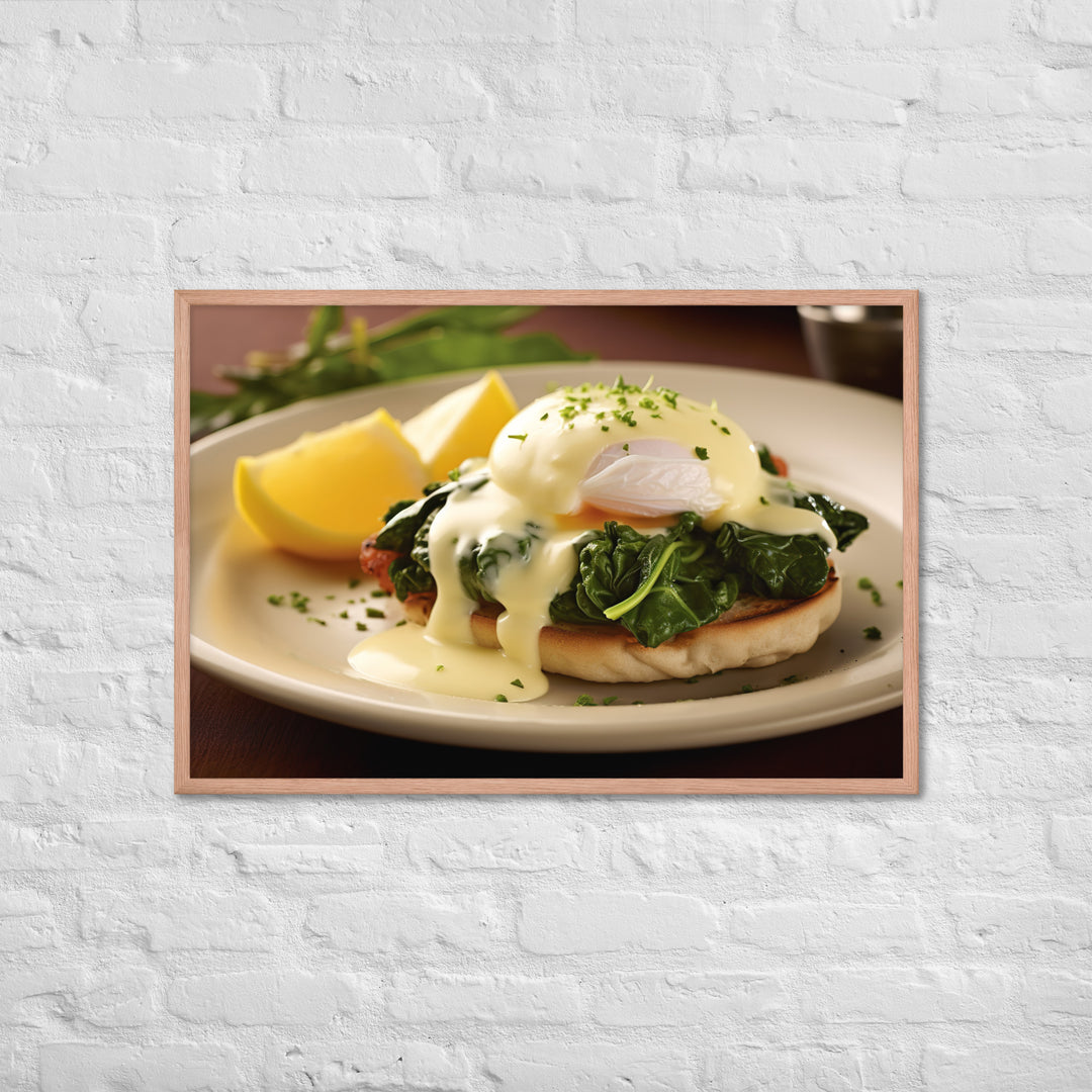 Florentine Eggs Benedict Framed poster 🤤 from Yumify.AI