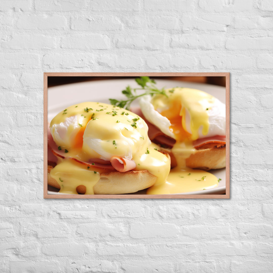 Classic Eggs Benedict Framed poster 🤤 from Yumify.AI