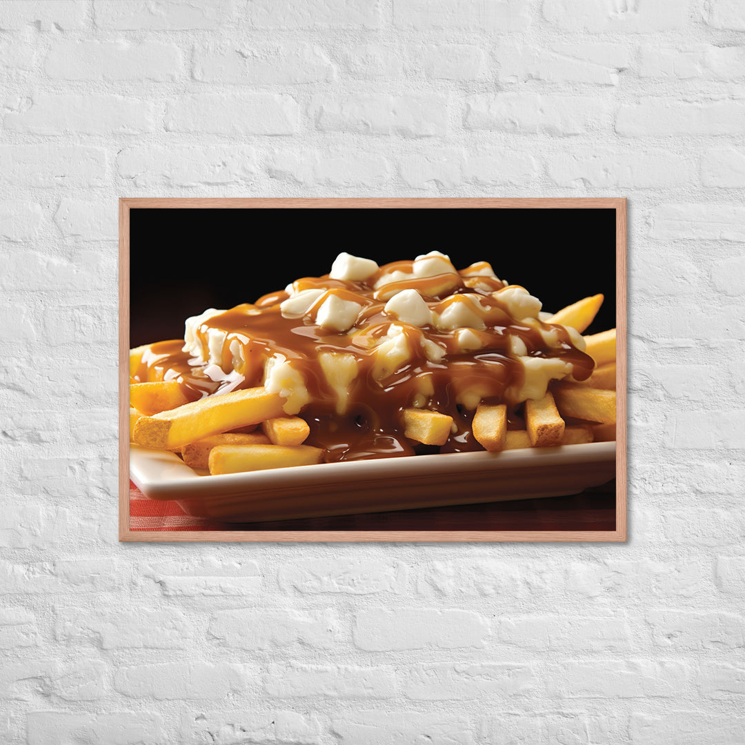 Poutine Framed poster 🤤 from Yumify.AI