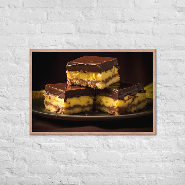 Nanaimo Bars Framed poster 🤤 from Yumify.AI