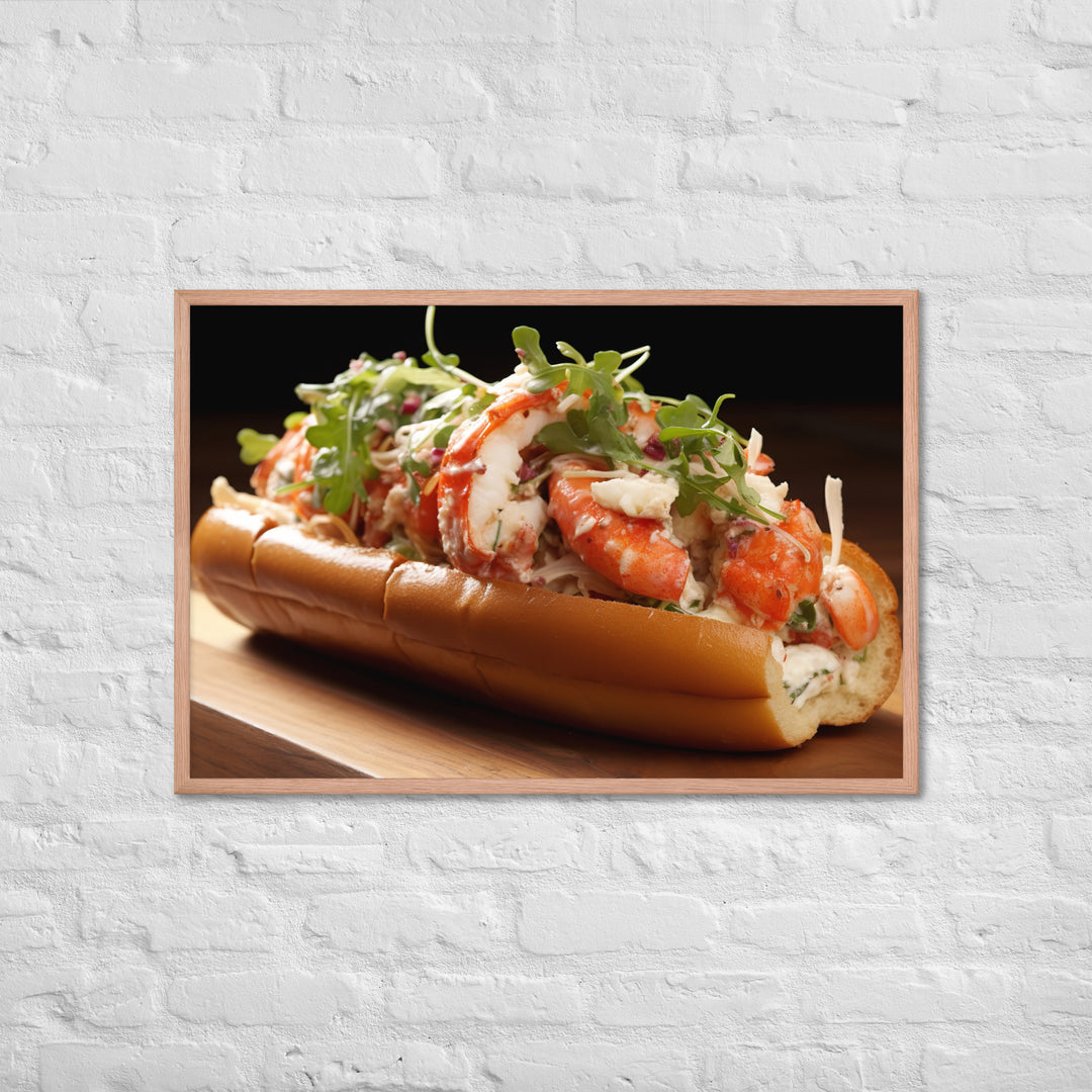 Lobster Roll Framed poster 🤤 from Yumify.AI