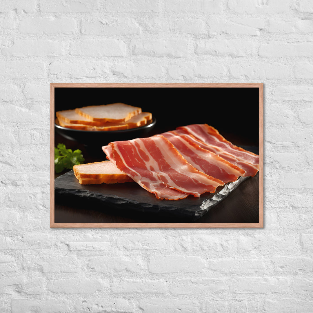 Canadian Bacon Framed poster 🤤 from Yumify.AI