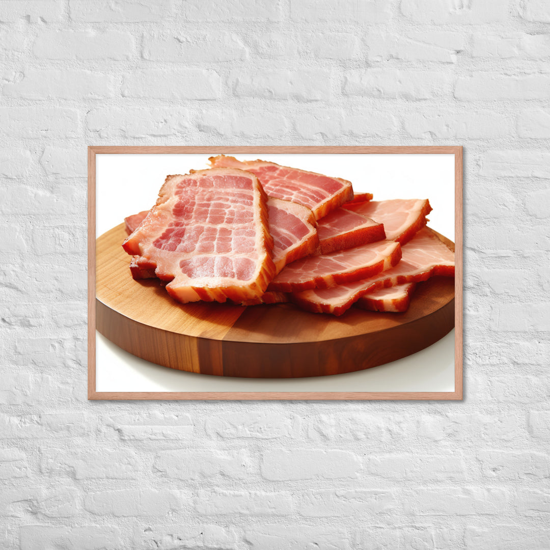 Canadian Bacon Framed poster 🤤 from Yumify.AI