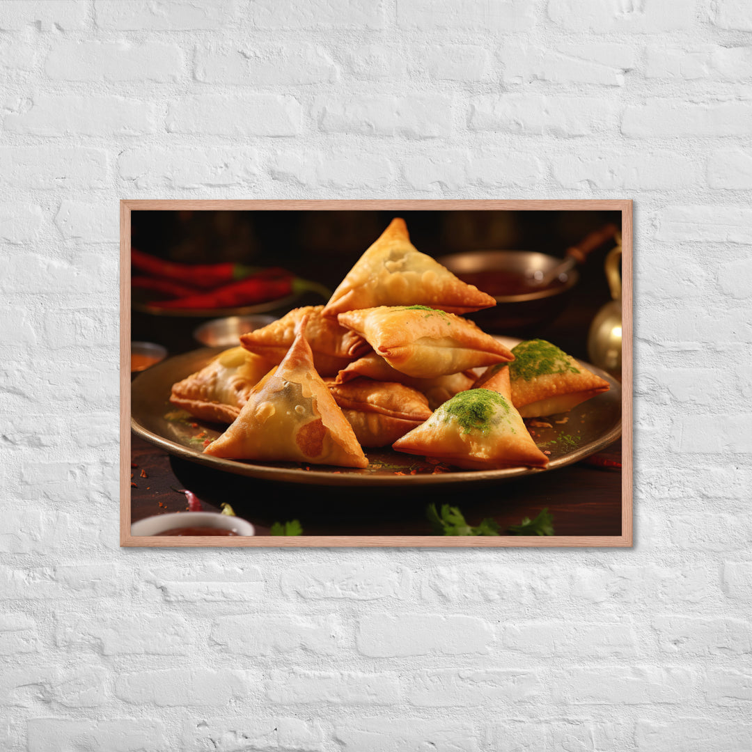 Samosa Framed poster 🤤 from Yumify.AI