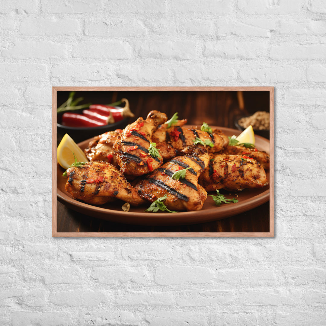 Kenyan Pilipili Chicken Framed poster 🤤 from Yumify.AI