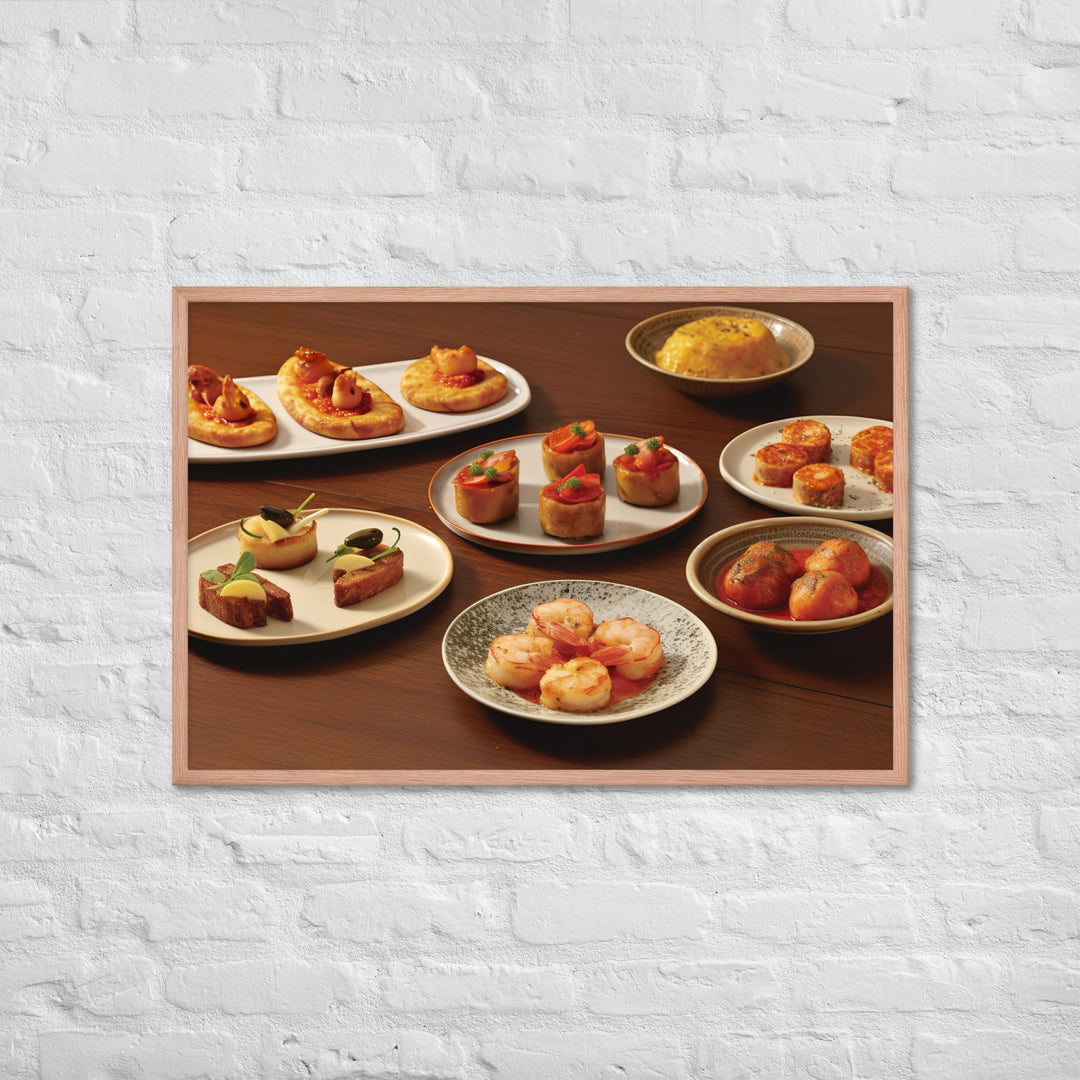 Tapas Framed poster 🤤 from Yumify.AI