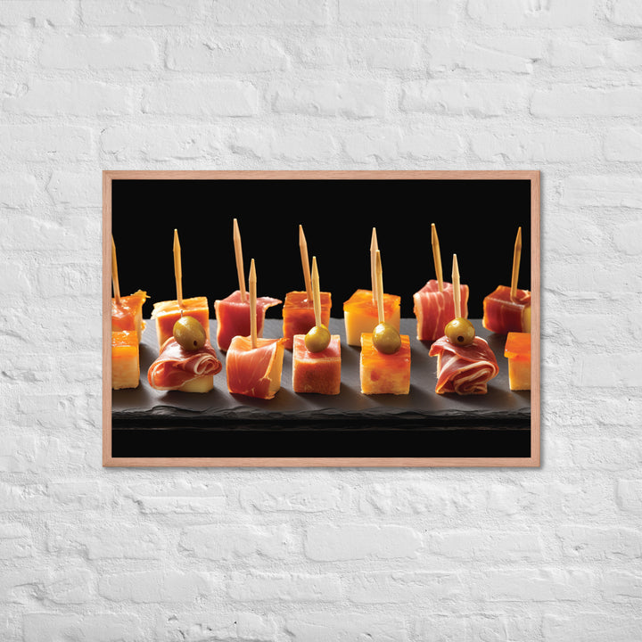 Pinchos de Jamn Framed poster 🤤 from Yumify.AI