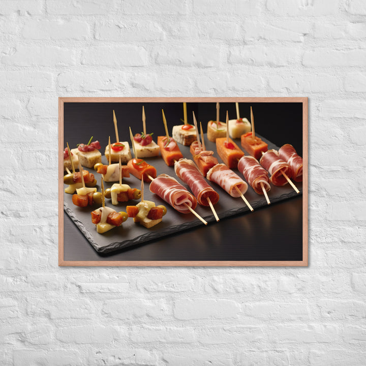 Pinchos de Jamn Framed poster 🤤 from Yumify.AI