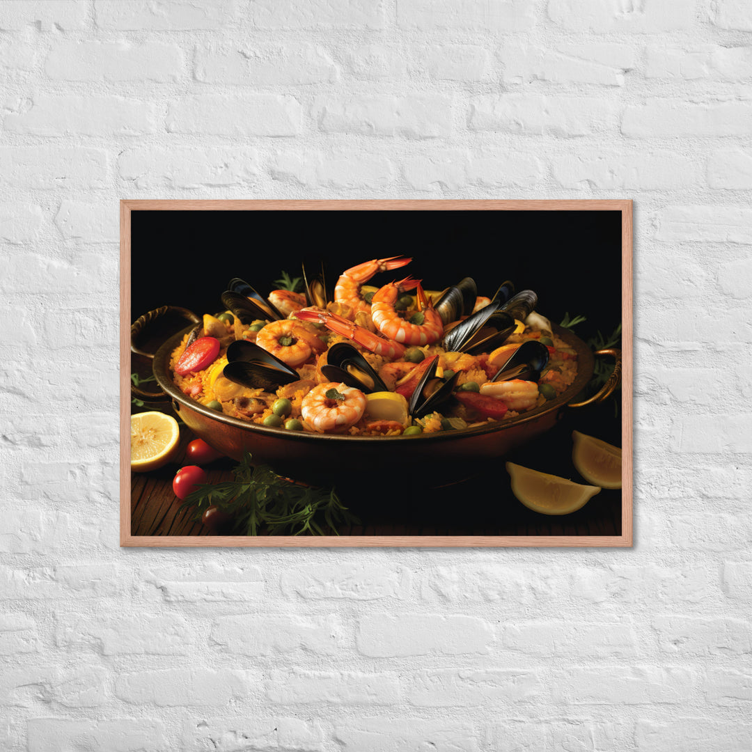 Paella Framed poster 🤤 from Yumify.AI