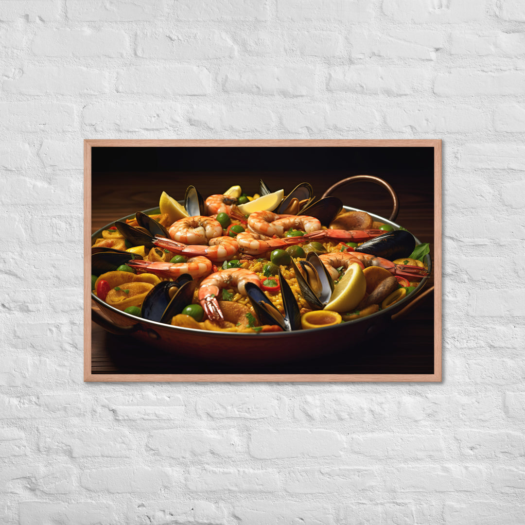 Paella Framed poster 🤤 from Yumify.AI