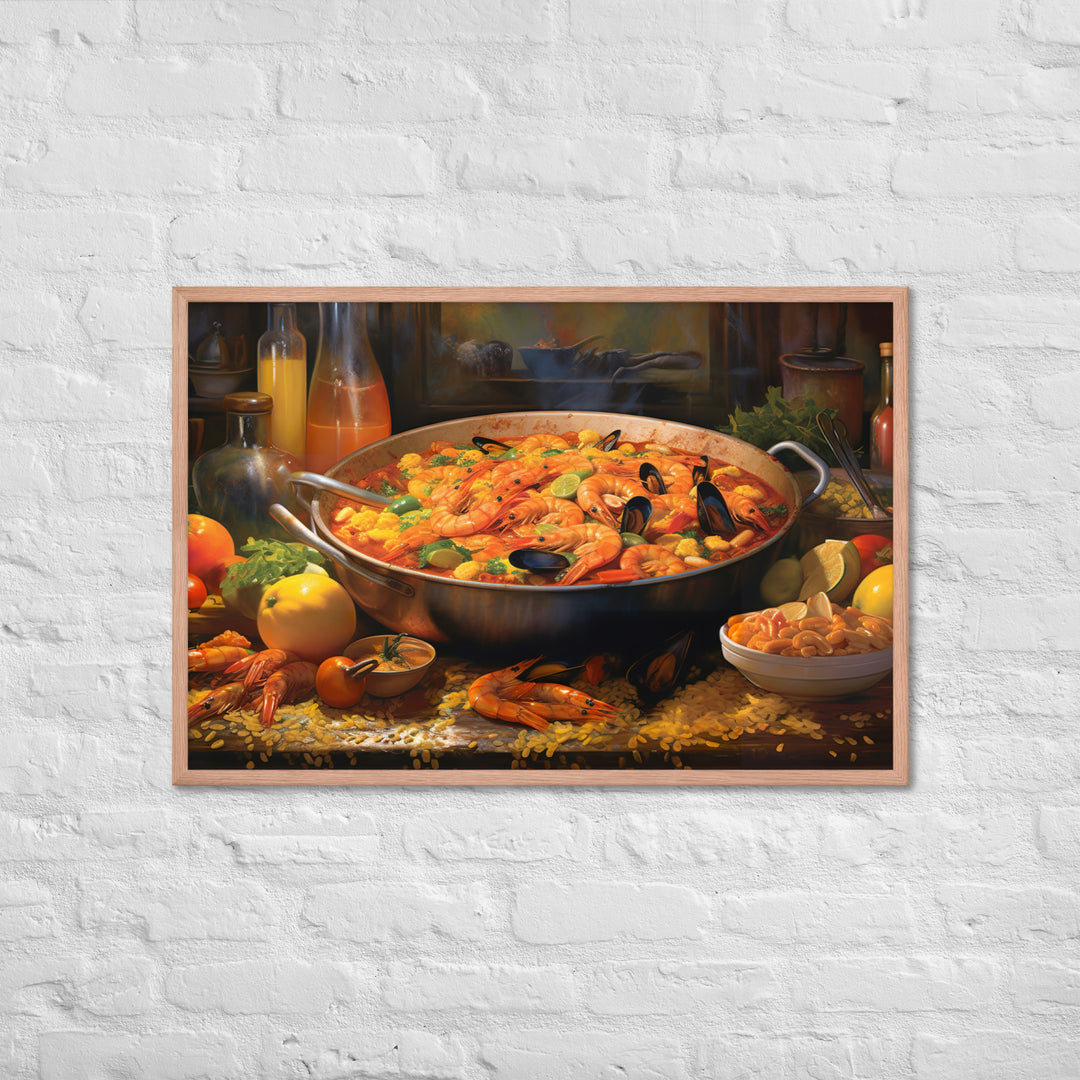 Paella Framed poster 🤤 from Yumify.AI