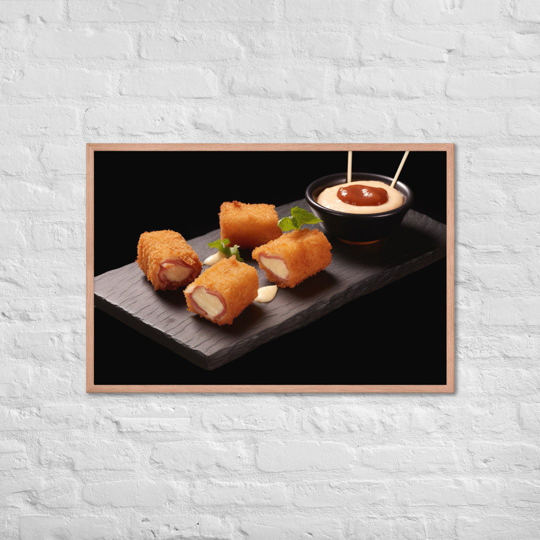 Jamn Serrano Croquettes Framed poster 🤤 from Yumify.AI