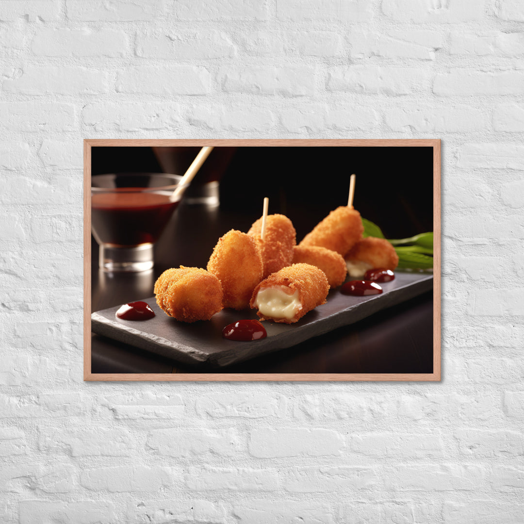 Jamn Serrano Croquettes Framed poster 🤤 from Yumify.AI