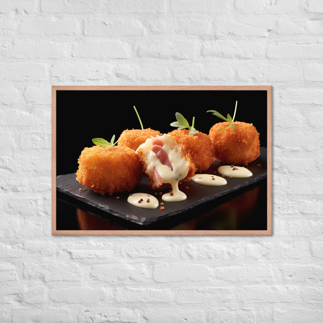 Jamn Serrano Croquettes Framed poster 🤤 from Yumify.AI