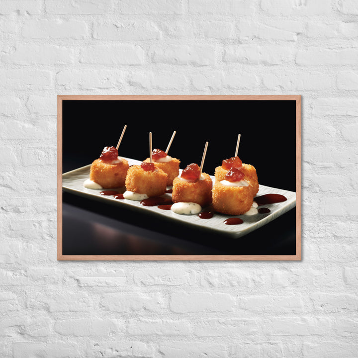 Jamn Serrano Croquettes Framed poster 🤤 from Yumify.AI