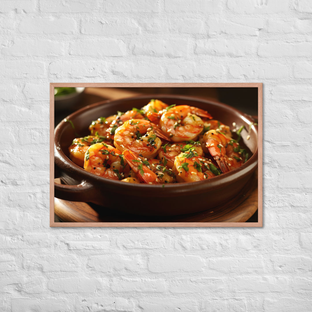 Gambas al Ajillo Framed poster 🤤 from Yumify.AI