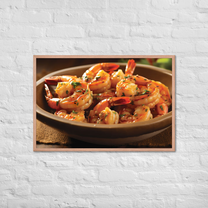 Gambas al Ajillo Framed poster 🤤 from Yumify.AI