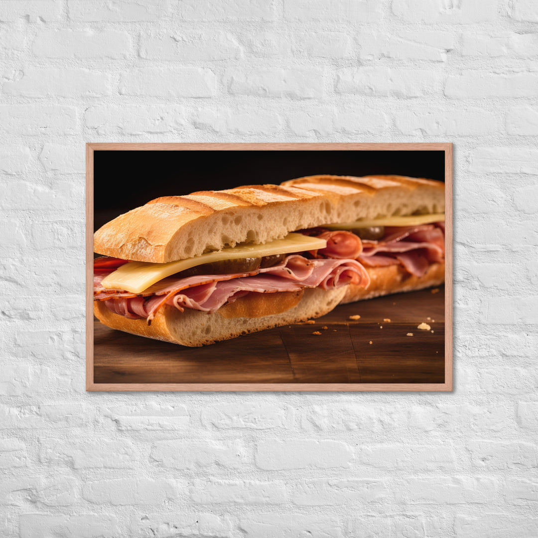 Bocadillo de Jamn Framed poster 🤤 from Yumify.AI