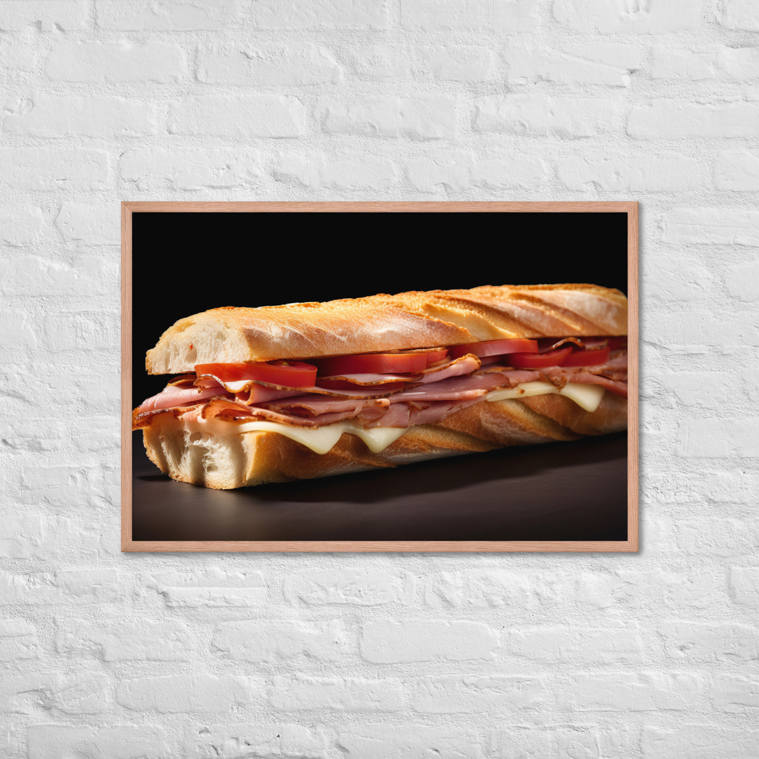 Bocadillo de Jamn Framed poster 🤤 from Yumify.AI