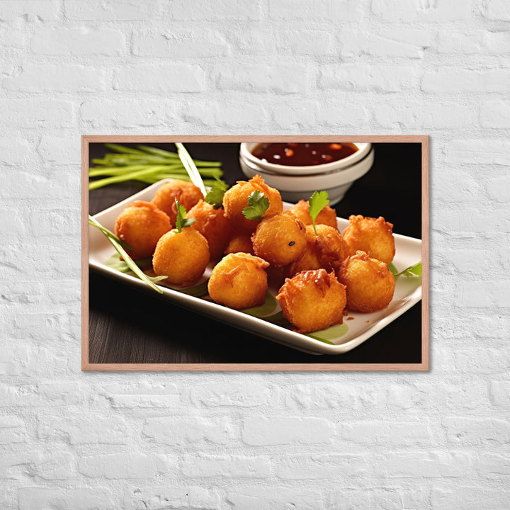 Fried Shrimp Balls Framed poster 🤤 from Yumify.AI