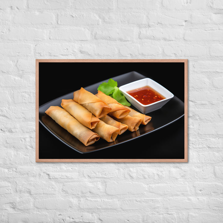 Spring Rolls Framed poster 🤤 from Yumify.AI