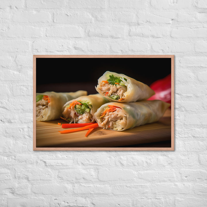 Spring Rolls Framed poster 🤤 from Yumify.AI