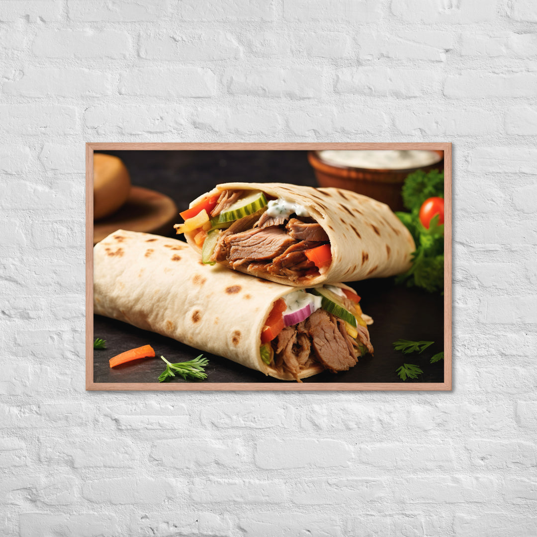 Shawarma Framed poster 🤤 from Yumify.AI