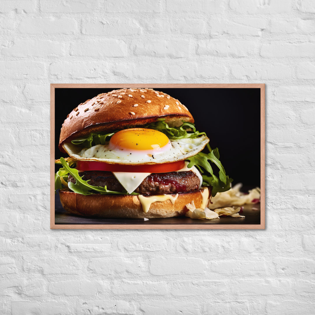 Kiwi Burger Framed poster 🤤 from Yumify.AI