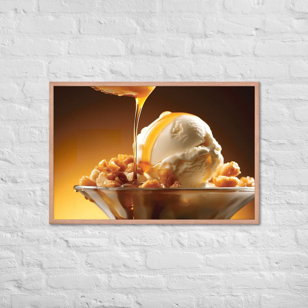 Hokey Pokey Ice Cream Framed poster 🤤 from Yumify.AI